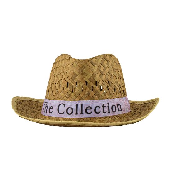 Sombrero Indiana De Paja Con Cinta - La Balsa